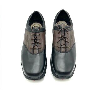 NWOT Callaway Black and Brown Oxford Golf Shoes 11.5